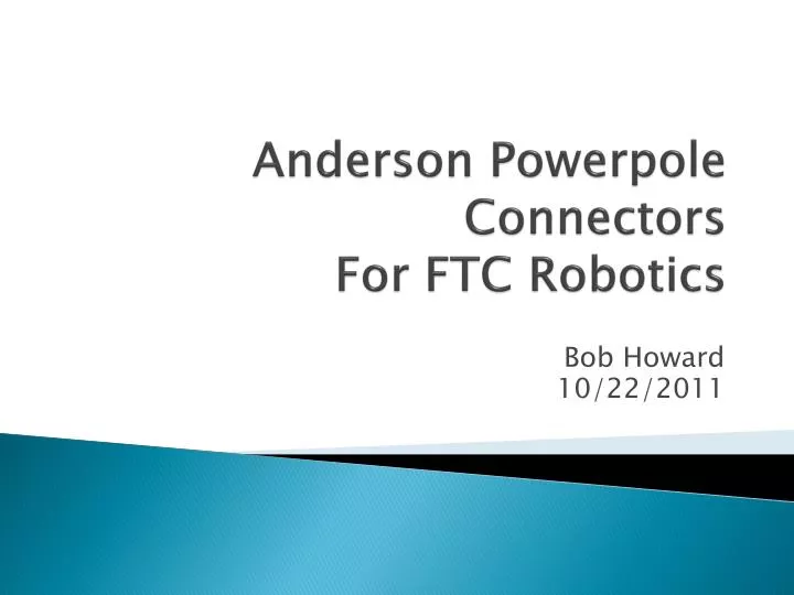 anderson powerpole connectors for ftc robotics