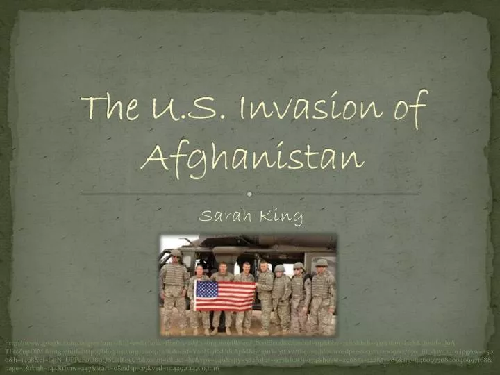 the u s invasion of afghanistan