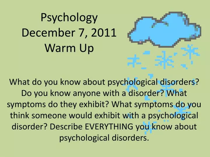 psychology december 7 2011 warm up