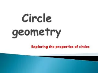 Circle geometry