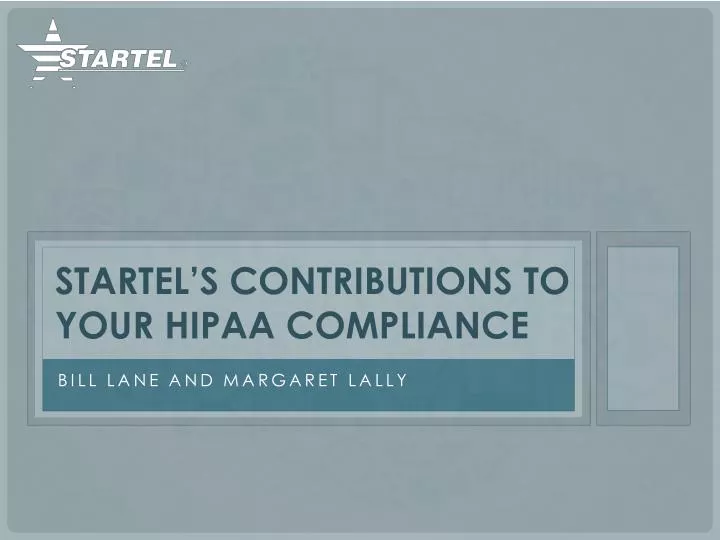 startel s contributions to your hipaa compliance
