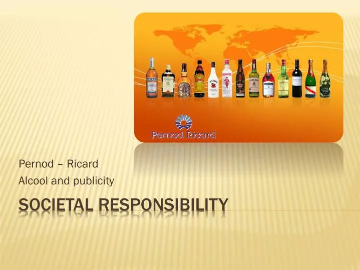 pernod ricard alcool and publicity