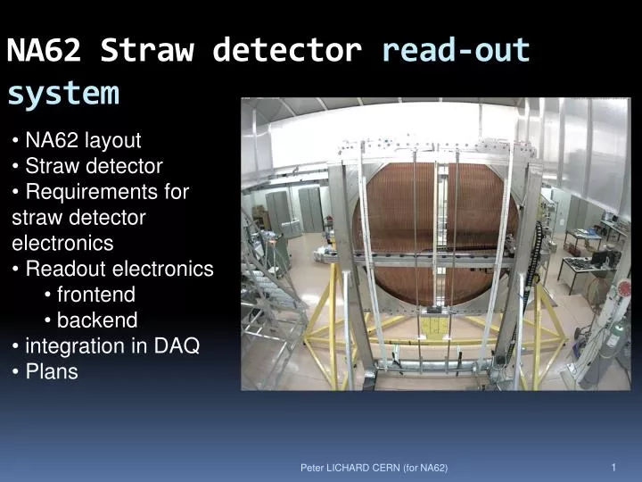 na62 straw detector read out system