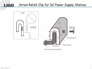 Strain Relief Clip for DC Power Supply Shelves