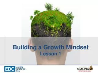 Building a Growth Mindset Lesson 1