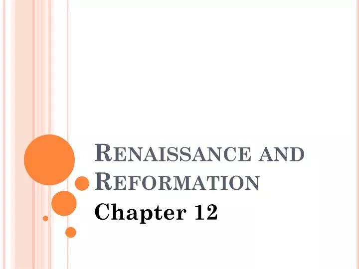 renaissance and reformation