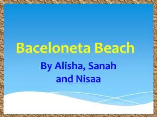 Baceloneta Beach