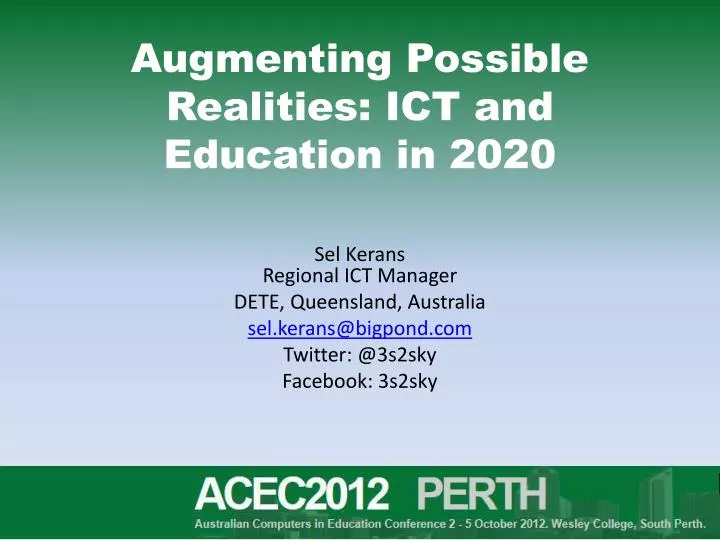 augmenting possible realities ict and education in 2020