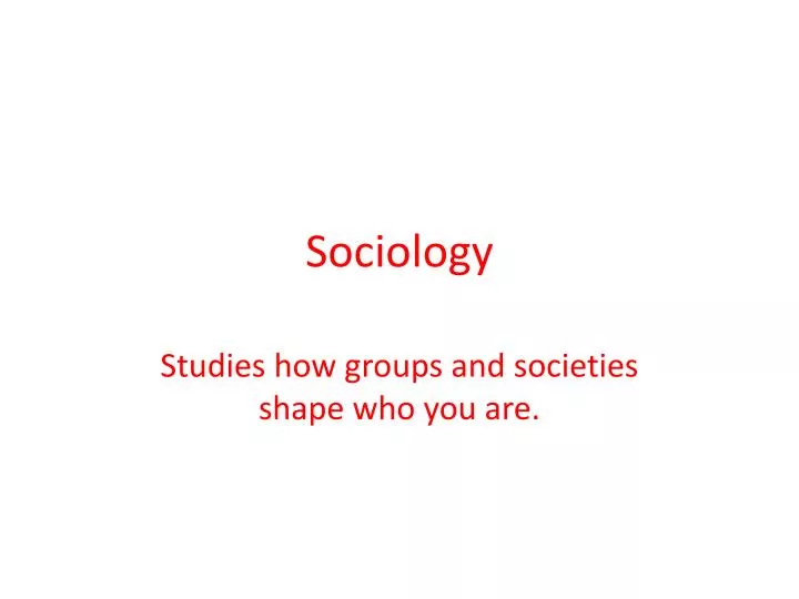 sociology