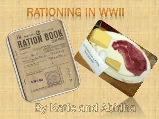 Rationing in WWII