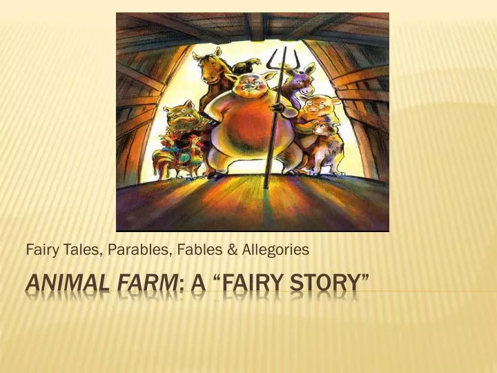 fairy tales parables fables allegories