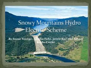 Snowy Mountains Hydro Electric Scheme