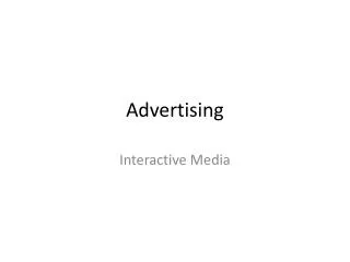 advertising