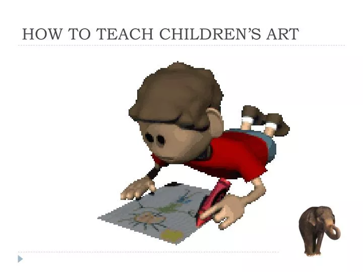 how to teach children s art