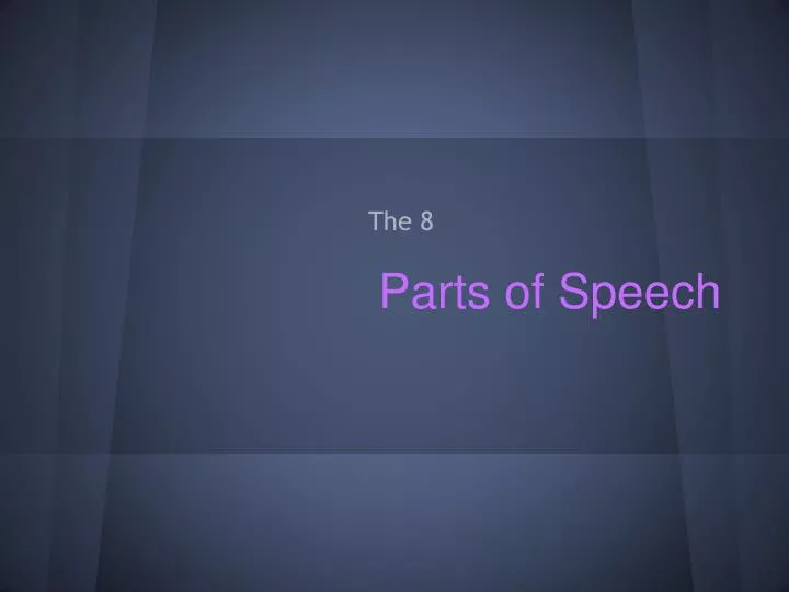 parts of speech