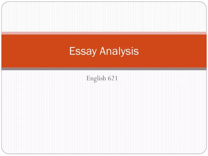 essay analysis