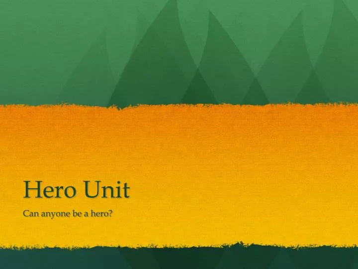 hero unit