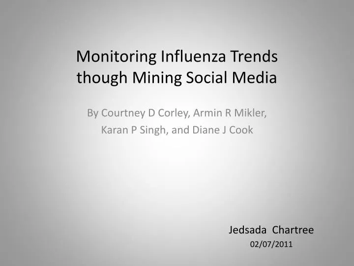 monitoring influenza trends though mining social media