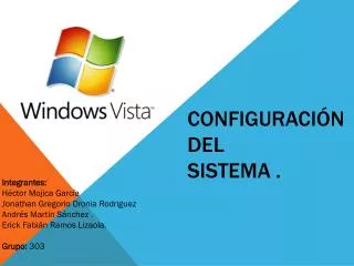 configuraci n del sistema