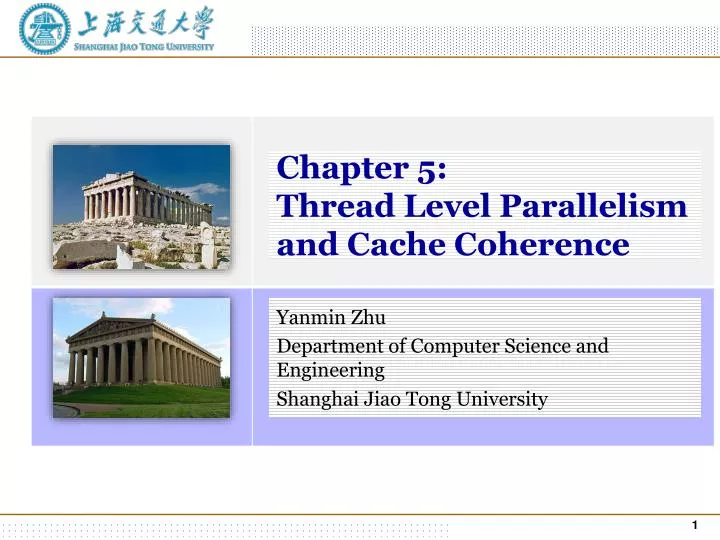 chapter 5 thread level parallelism and cache coherence