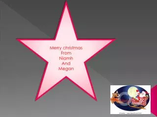 Merry christmas From Niamh And M egan