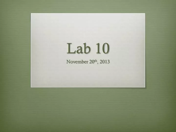 lab 10