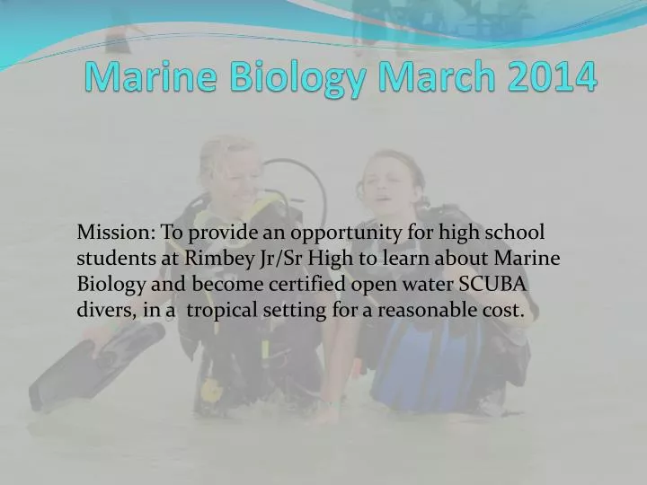 marine biology march 2014