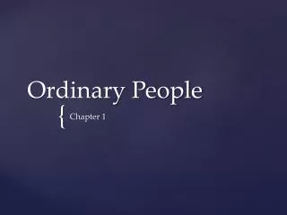 ordinary people