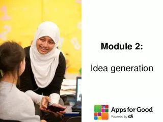 Module 2: Idea generation