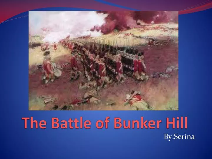 the battle of bunker hill