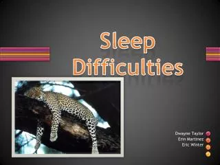 Sleep Difficulties