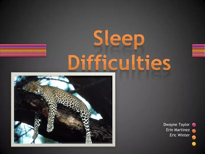 sleep difficulties
