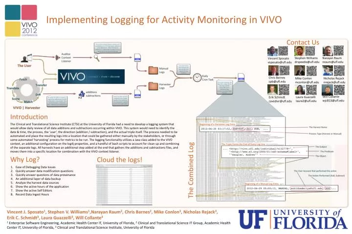 implementing logging for activity monitoring in vivo