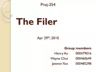 The Filer