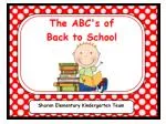 Sharon Elementary Kindergarten Team - slide 1