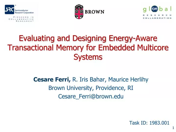 evaluating and designing energy aware transactional memory for embedded multicore systems