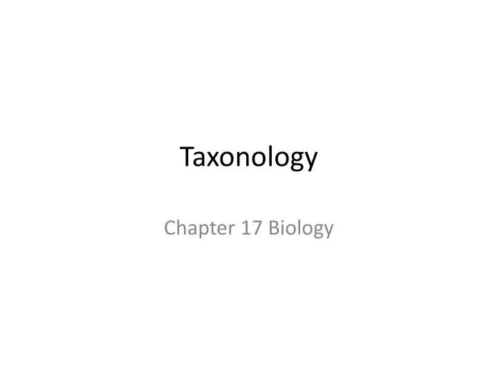 taxonology