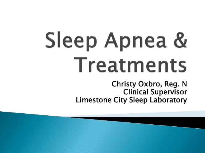 sleep apnea treatments