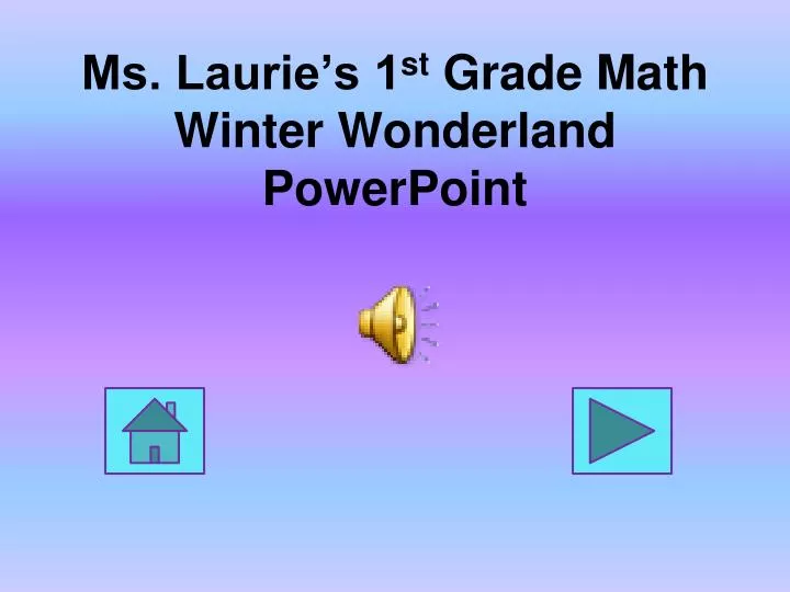 ms laurie s 1 st grade math winter wonderland powerpoint