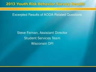 Excerpted Results of AODA-Related Questions