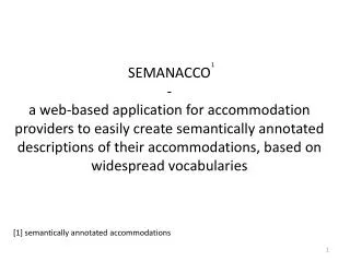 [1] semantically annotated accommodations