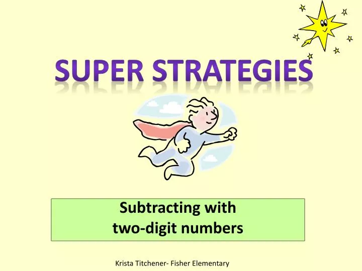 subtracting with two digit numbers