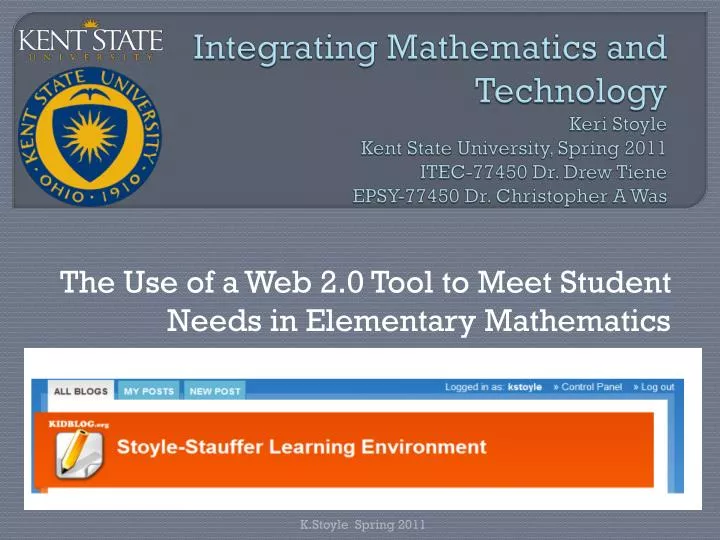 the use of a web 2 0 tool to meet student needs in elementary mathematics