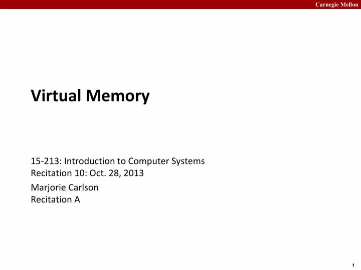 virtual memory