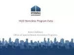 HUD Homeless Program Data - slide 1