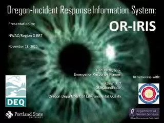 Presentation to: NWAC/Region X RRT November 18, 2010