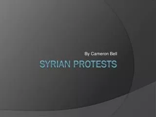 SYRIAN PROTESTS