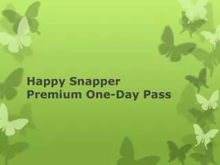 Happy Snapper Premium One-Day Pass