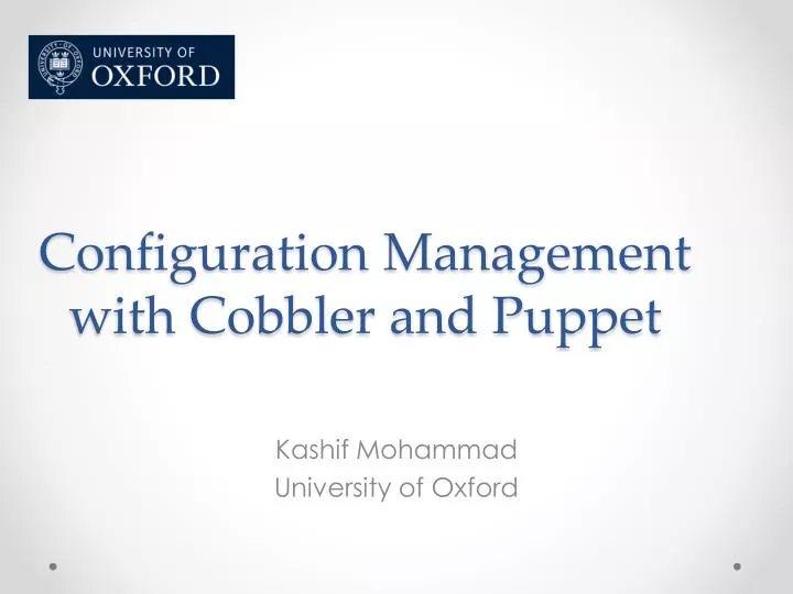 c onfiguration management with cobbler and puppet