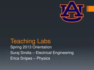 Teaching Labs